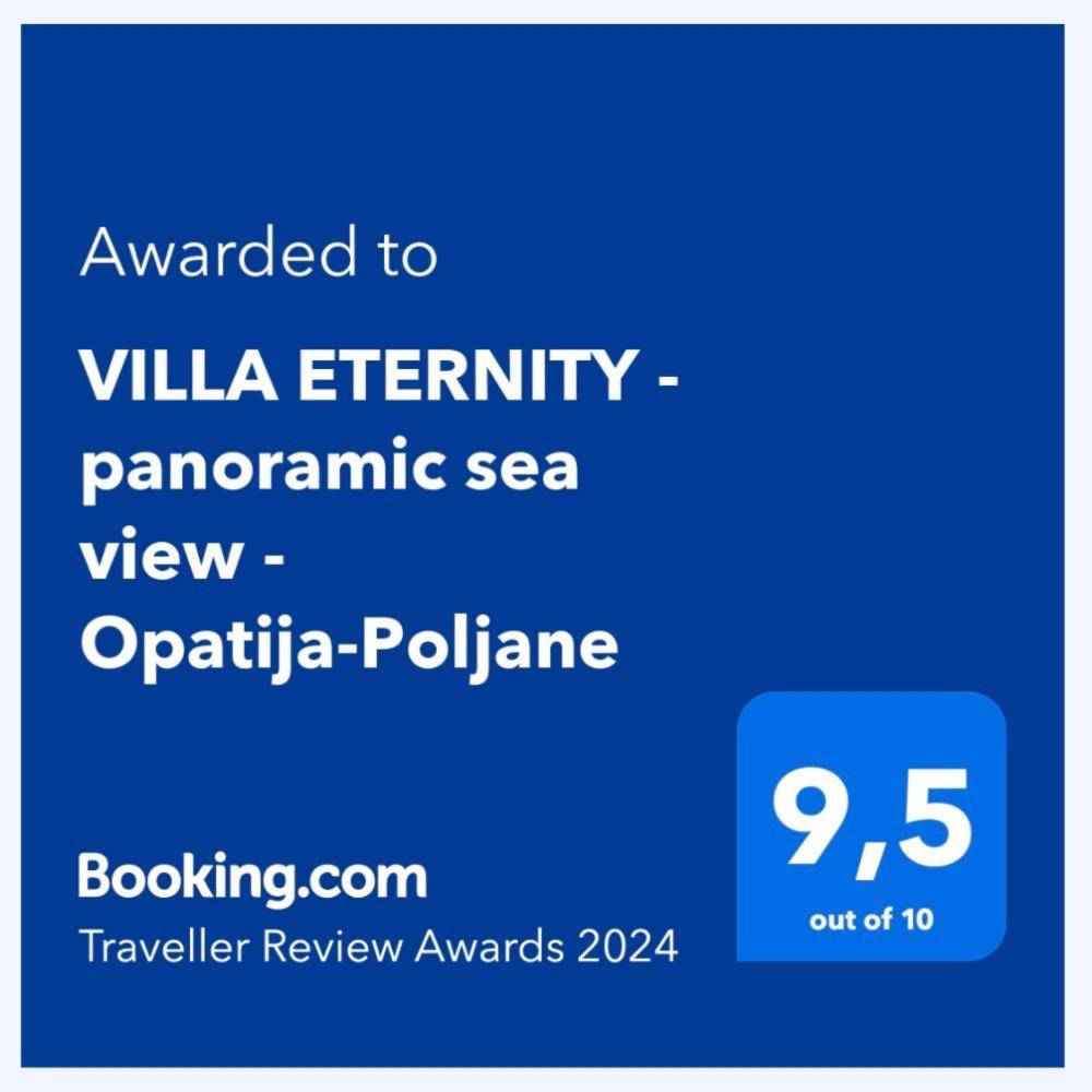 Luxury Villa Eternity - Marvelous Sea View - Box Spring Beds - Opatija-폴차네 외부 사진