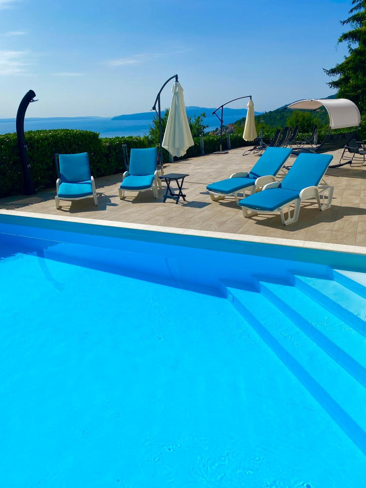 Luxury Villa Eternity - Marvelous Sea View - Box Spring Beds - Opatija-폴차네 외부 사진
